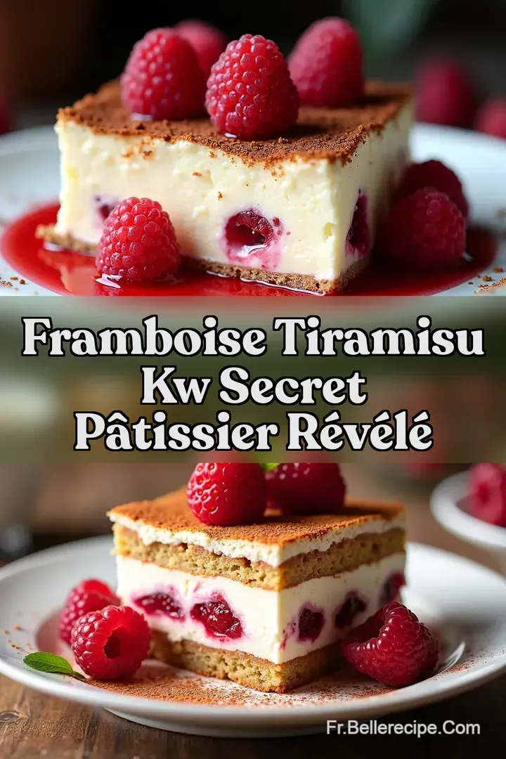Framboise Tiramisu kw Secret P&acirc;tissier R&eacute;v&eacute;l&eacute;