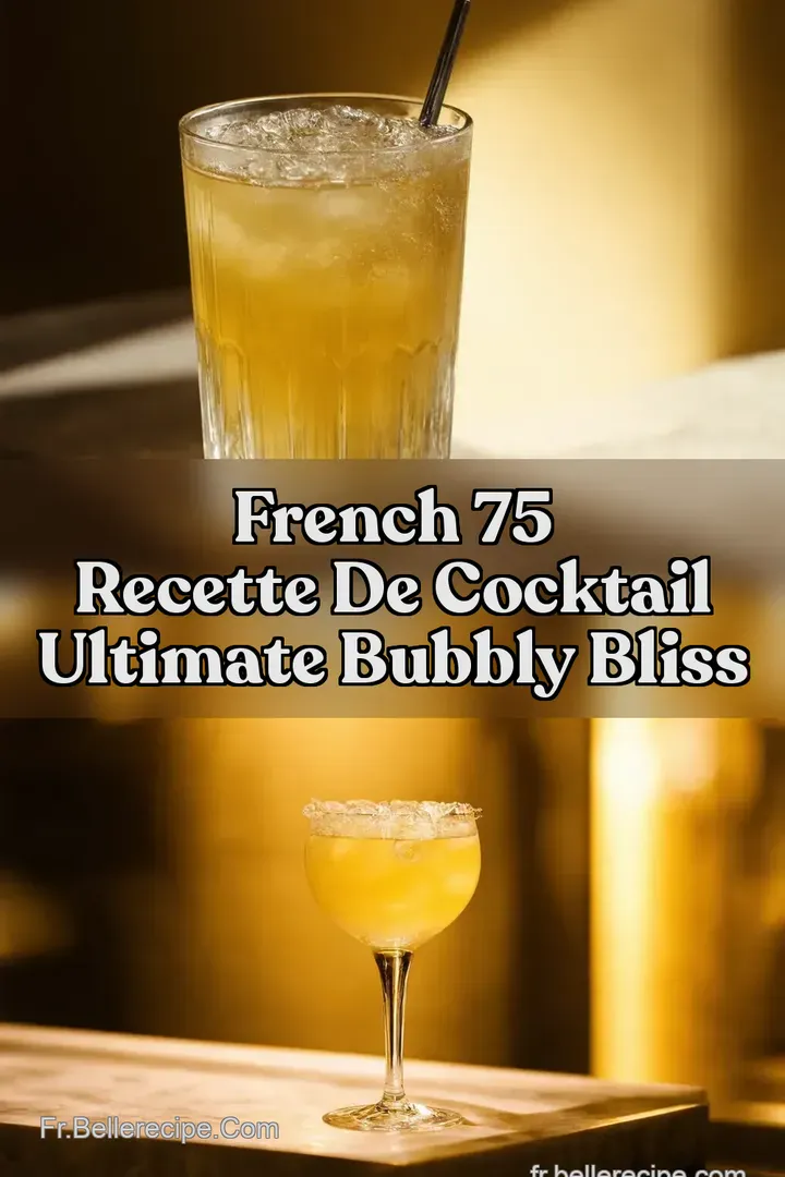 French 75 Recette de Cocktail Ultimate Bubbly Bliss