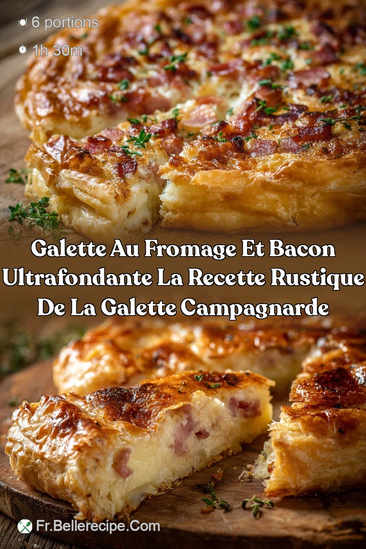 Galette au fromage et bacon ultrafondante La recette rustique de la galette campagnarde