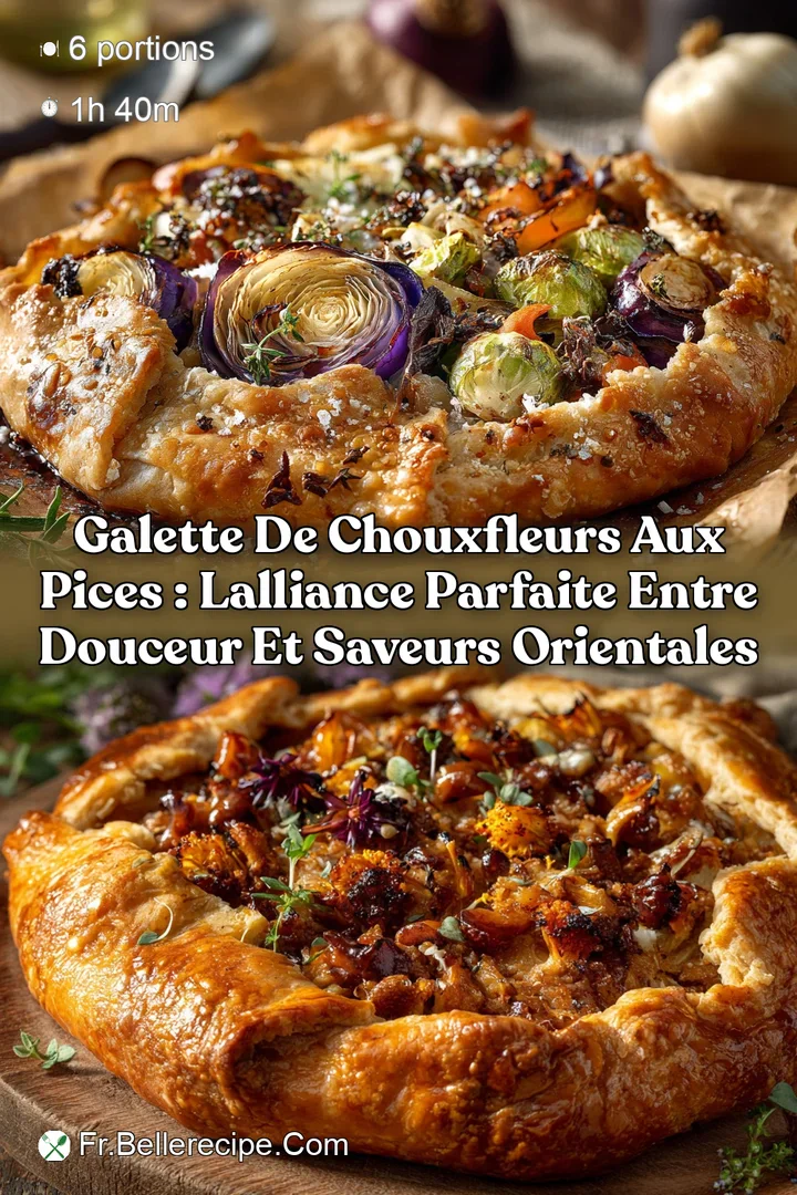 Galette de chouxfleurs aux pices : lalliance parfaite entre douceur et saveurs orientales
