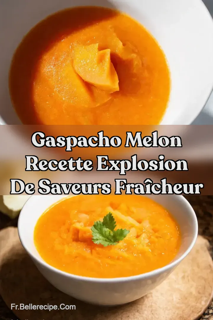 Gaspacho Melon Recette Explosion de Saveurs Fra&icirc;cheur