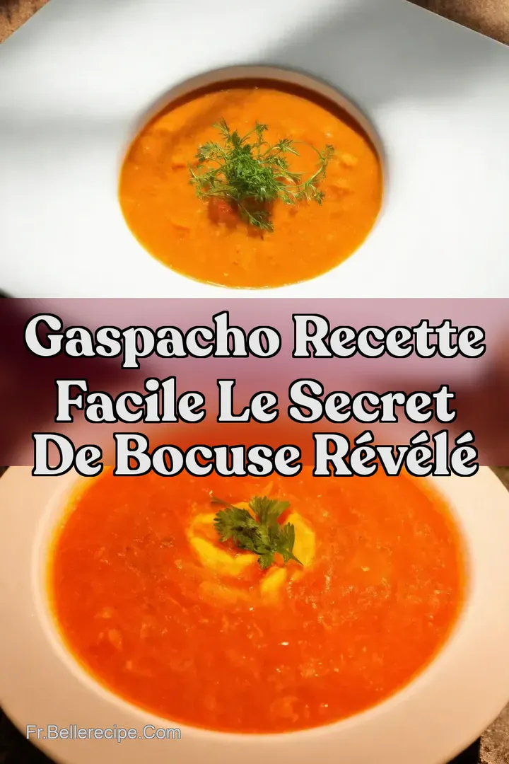 Gaspacho Recette Facile Le Secret de Bocuse R&eacute;v&eacute;l&eacute;