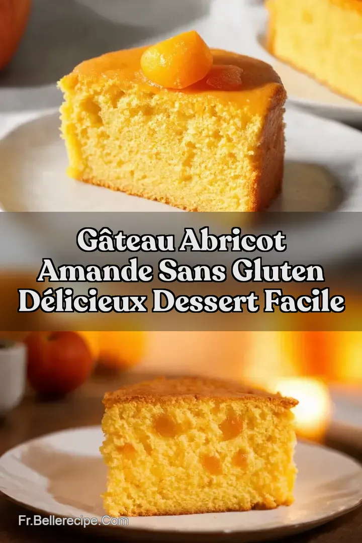 G&acirc;teau Abricot Amande Sans Gluten D&eacute;licieux Dessert Facile