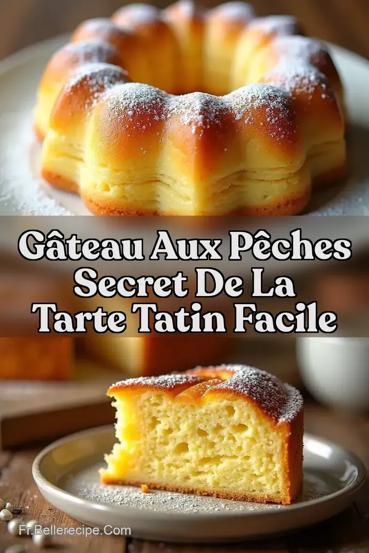 G&acirc;teau aux P&ecirc;ches Secret de la Tarte Tatin Facile