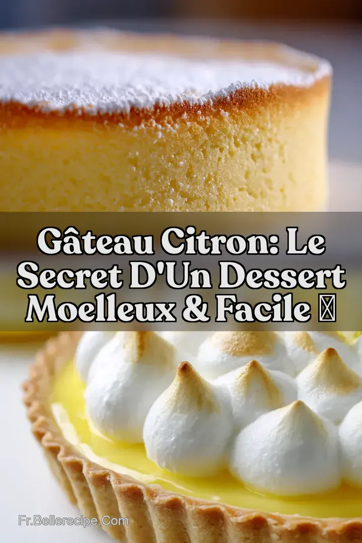 G&acirc;teau Citron: Le Secret d un Dessert Moelleux & Facile 🍋