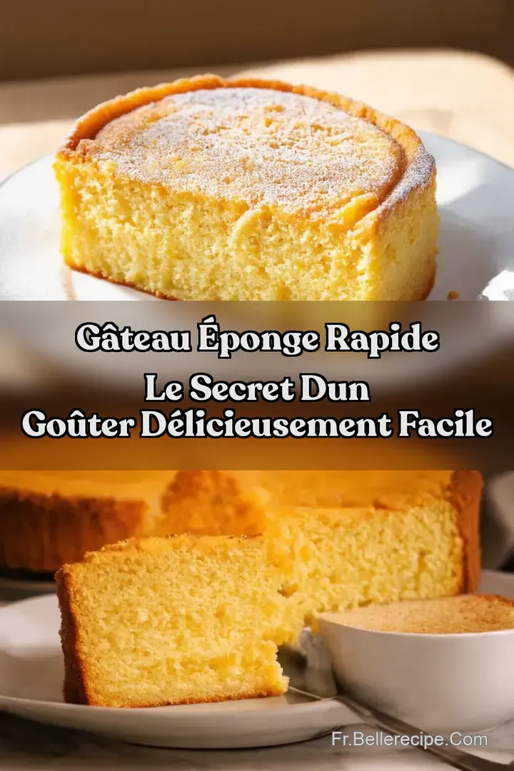 G&acirc;teau &Eacute;ponge Rapide Le Secret dun Go&ucirc;ter D&eacute;licieusement Facile