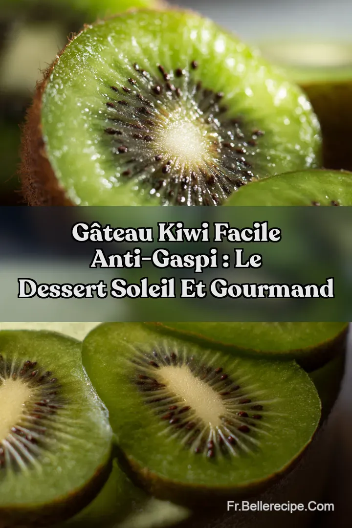 G&acirc;teau Kiwi Facile Anti-Gaspi : Le Dessert Soleil et Gourmand