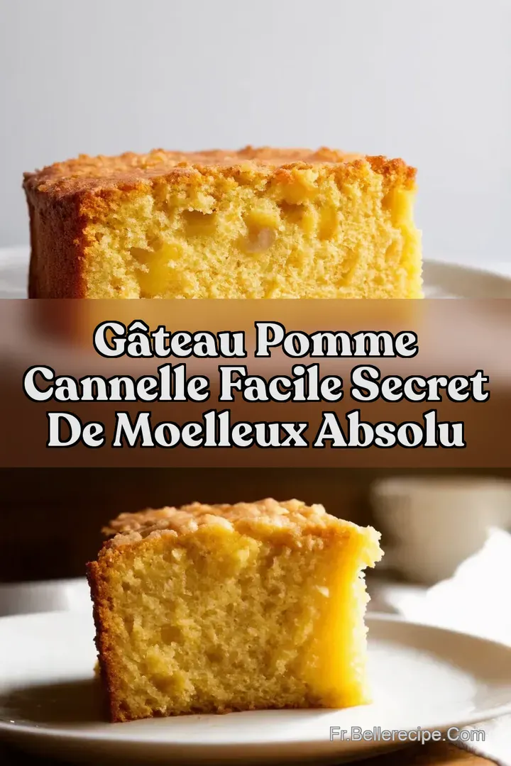 G&acirc;teau Pomme Cannelle Facile Secret de Moelleux Absolu