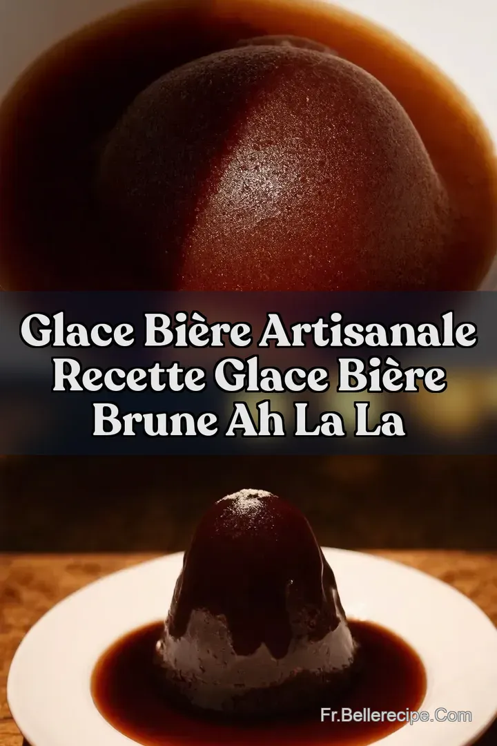 Glace bi&egrave;re artisanale Recette Glace Bi&egrave;re Brune Ah la la