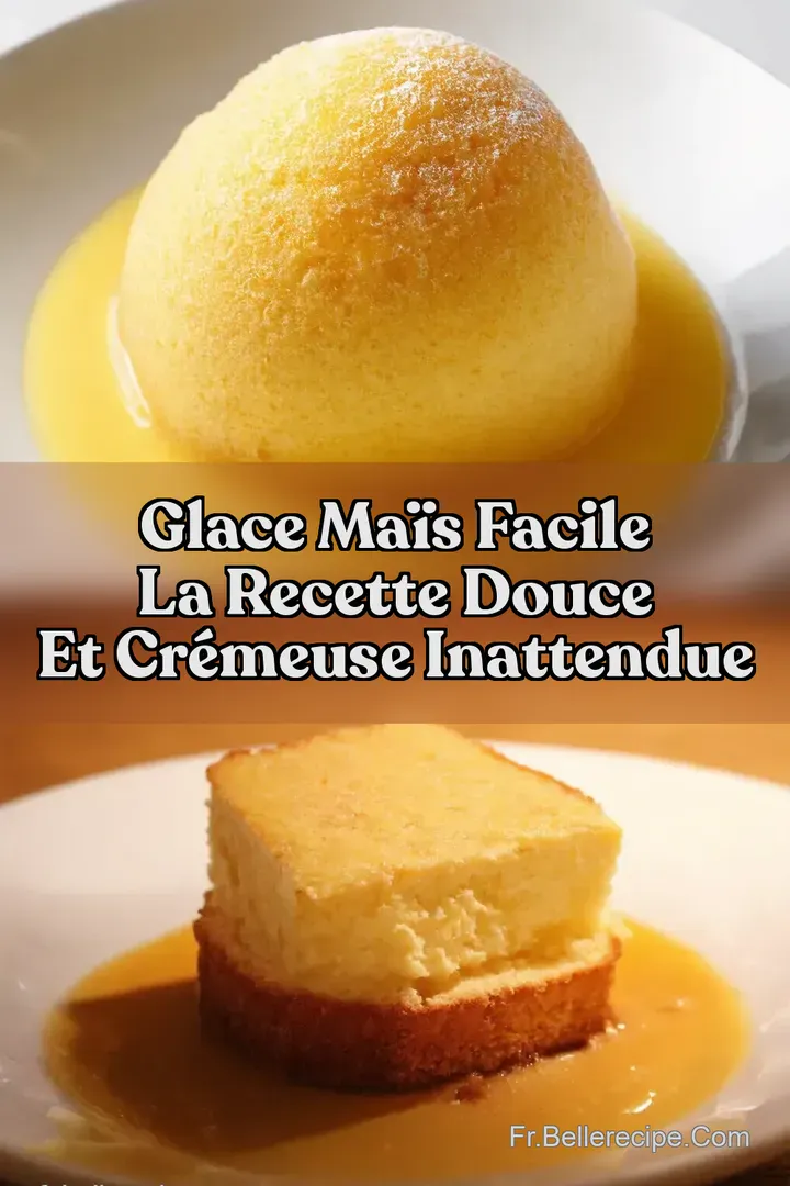 Glace Ma&iuml;s Facile La Recette Douce et Cr&eacute;meuse Inattendue