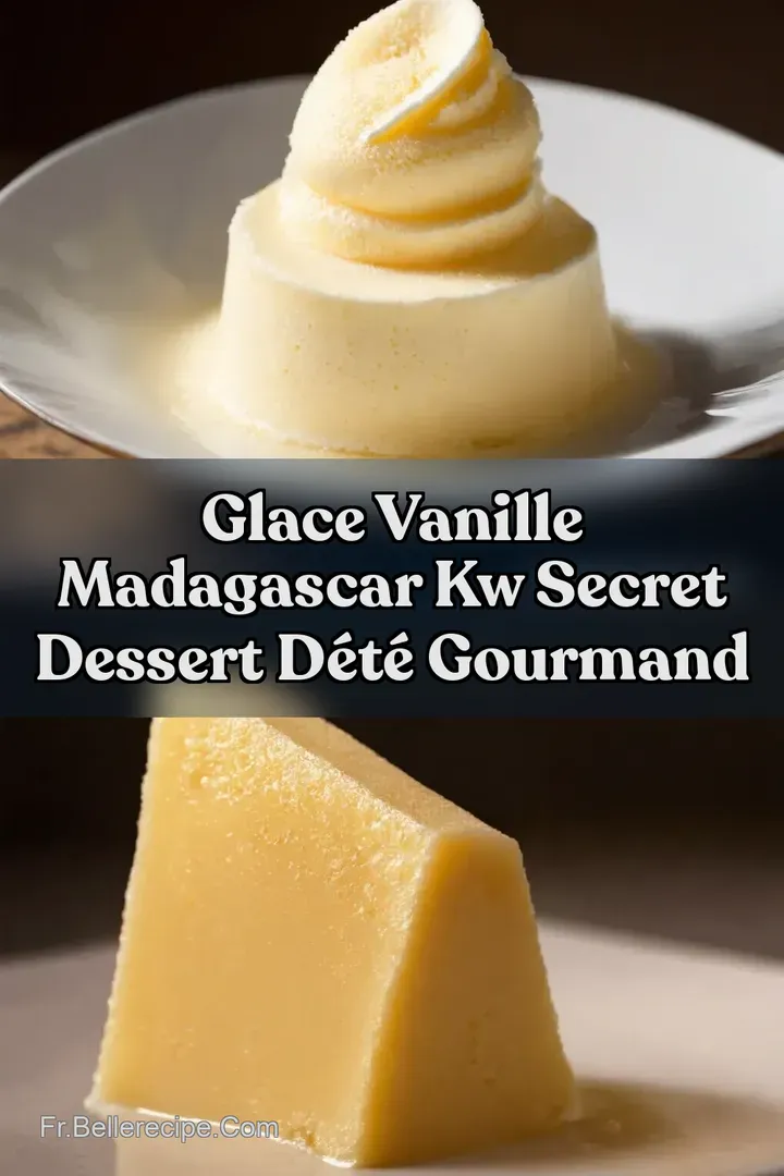 Glace Vanille Madagascar kw Secret Dessert d&Eacute;t&eacute; Gourmand