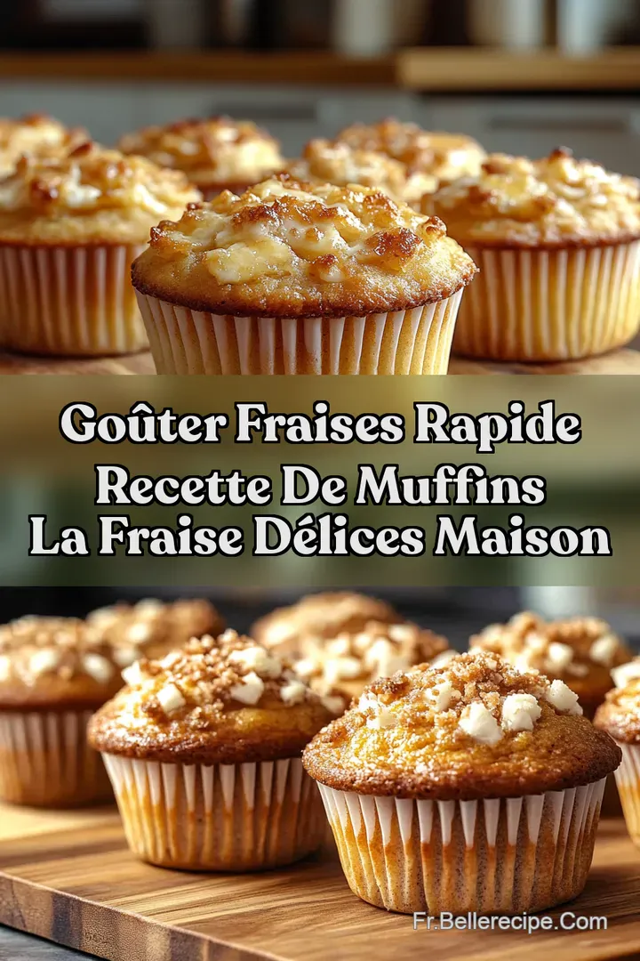 Go&ucirc;ter Fraises Rapide Recette de Muffins la Fraise D&eacute;lices Maison