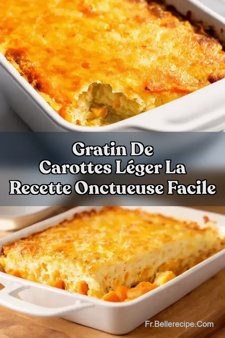 Gratin de Carottes L&eacute;ger La Recette Onctueuse Facile