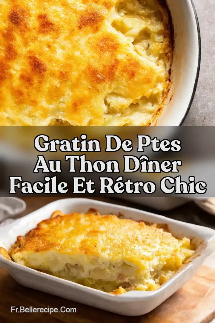 Gratin de Ptes au Thon D&icirc;ner Facile et R&eacute;tro Chic