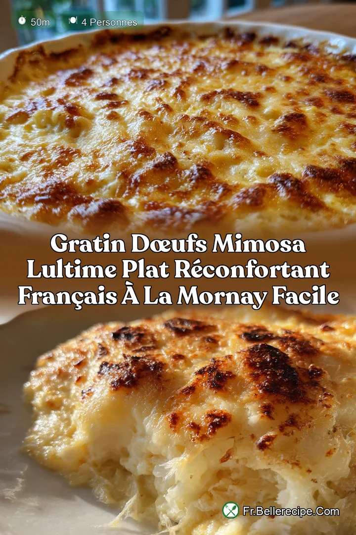 Gratin d&OElig;ufs Mimosa LUltime Plat R&eacute;confortant Fran&ccedil;ais &agrave; la Mornay Facile