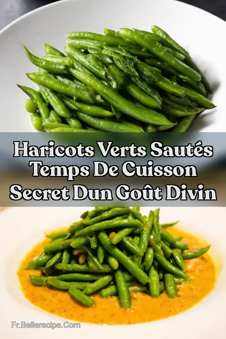 Haricots Verts Saut&eacute;s Temps de Cuisson Secret dun Go&ucirc;t Divin