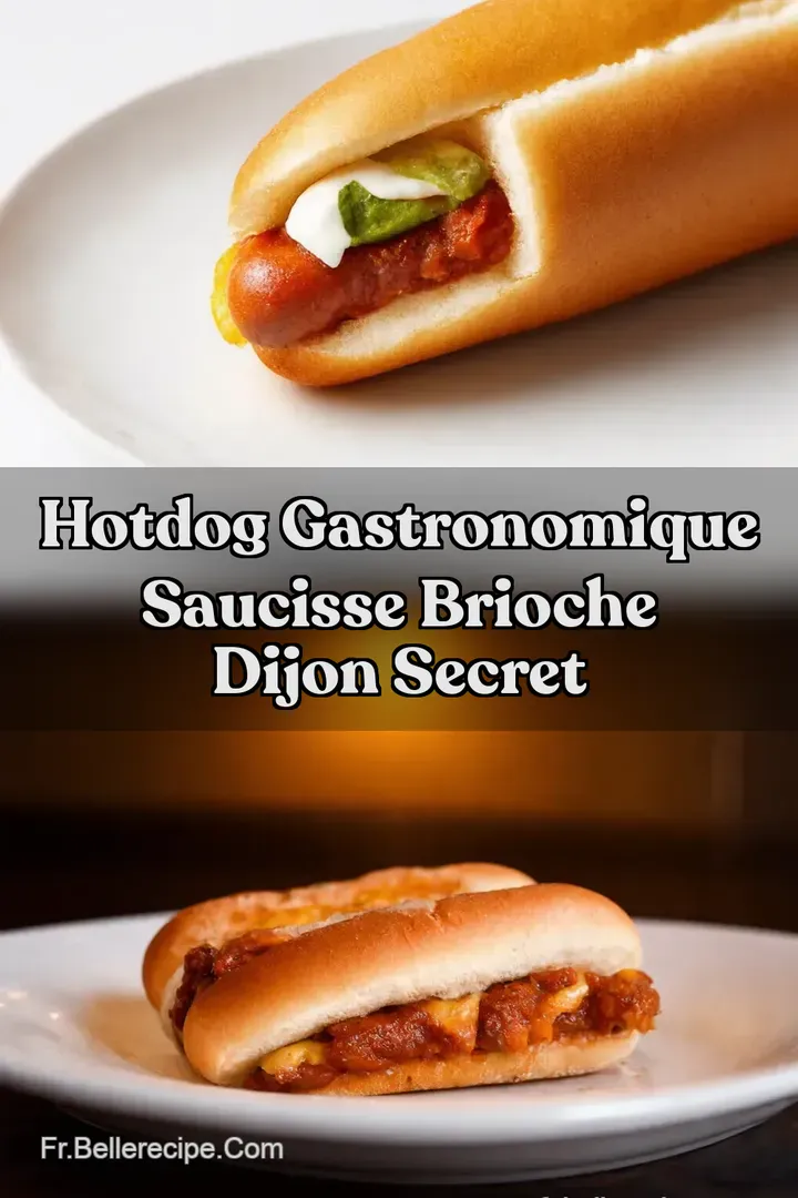 HotDog Gastronomique Saucisse Brioche Dijon Secret