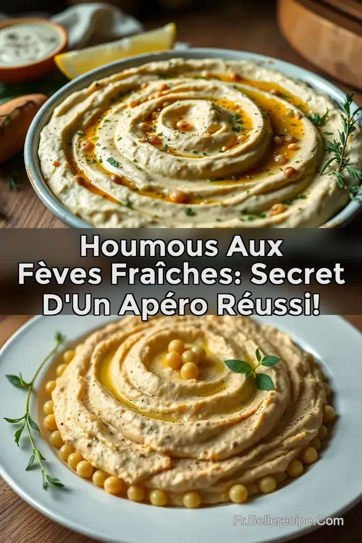 Houmous aux F&egrave;ves Fra&icirc;ches: Secret d un Ap&eacute;ro R&eacute;ussi!