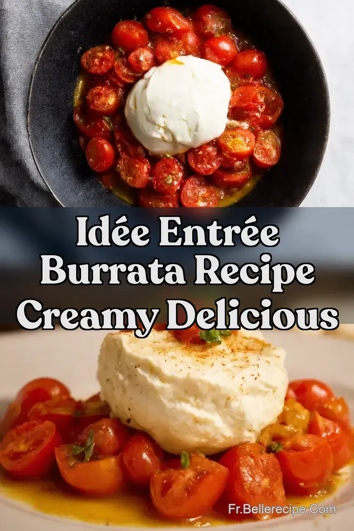 Id&eacute;e Entr&eacute;e Burrata Recipe Creamy Delicious