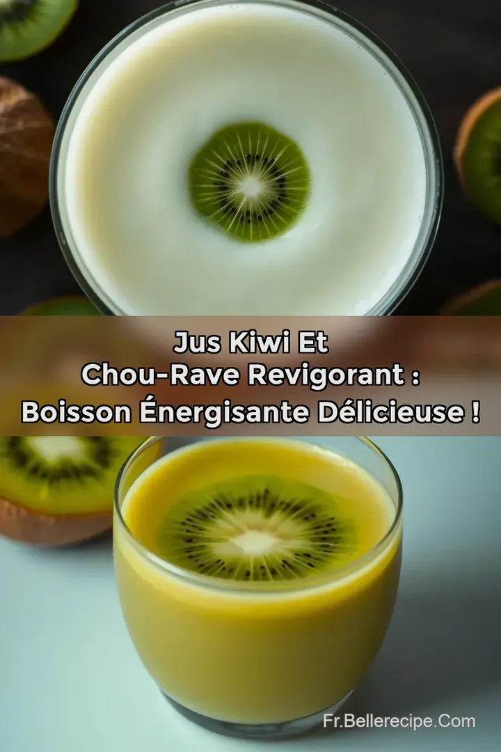 Jus Kiwi et Chou-Rave Revigorant : Boisson &Eacute;nergisante D&eacute;licieuse !