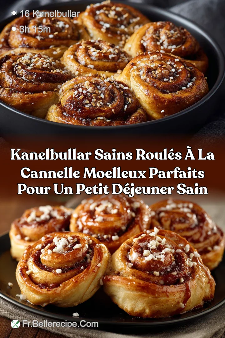 Kanelbullar sains Roul&eacute;s &agrave; la cannelle moelleux parfaits pour un petit d&eacute;jeuner sain