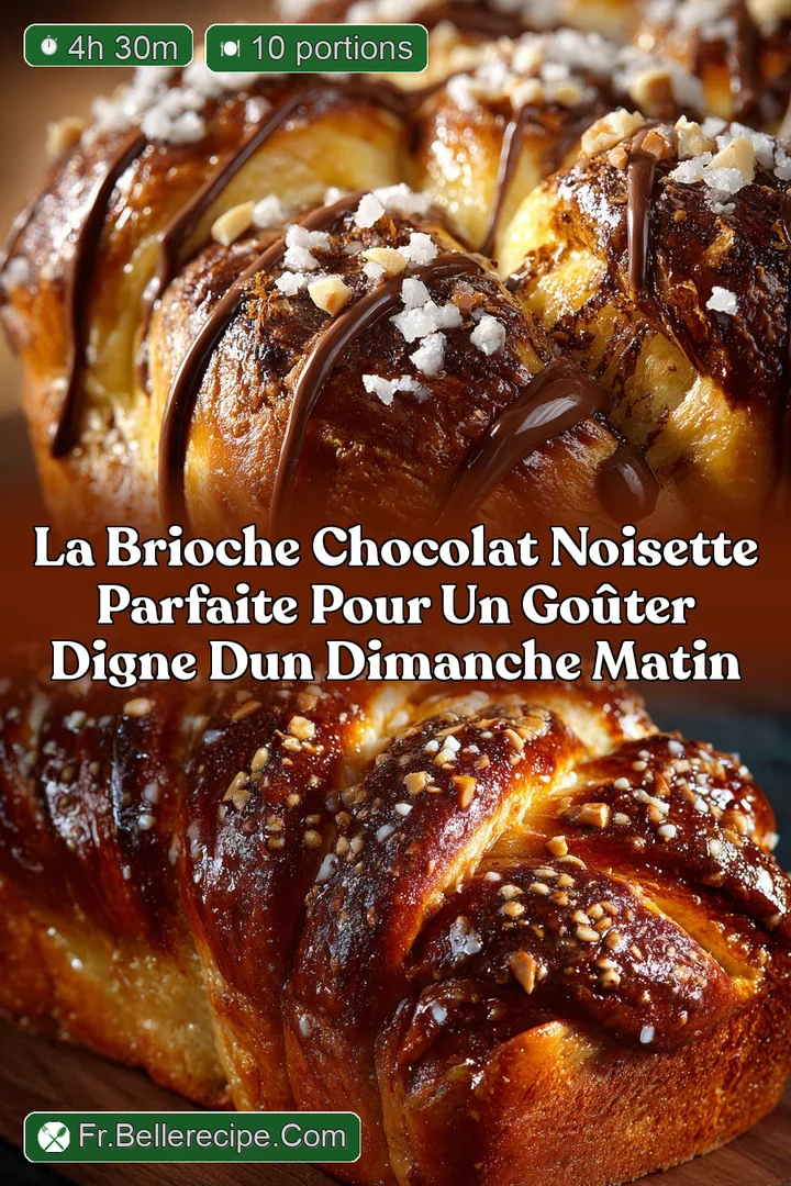 La Brioche Chocolat Noisette Parfaite pour un Go&ucirc;ter Digne dun Dimanche Matin