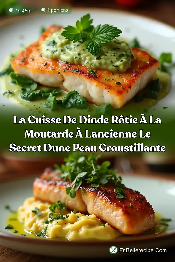 La Cuisse de Dinde R&ocirc;tie &agrave; la Moutarde &agrave; lAncienne Le Secret dune Peau Croustillante