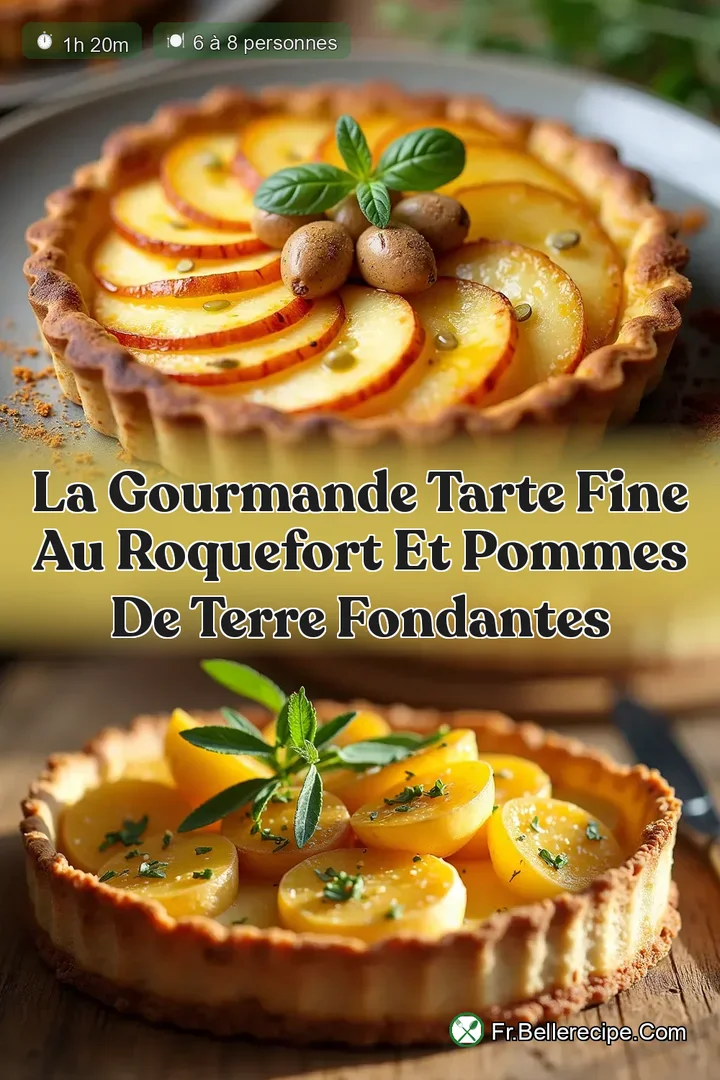 La Gourmande Tarte Fine au Roquefort et Pommes de Terre Fondantes