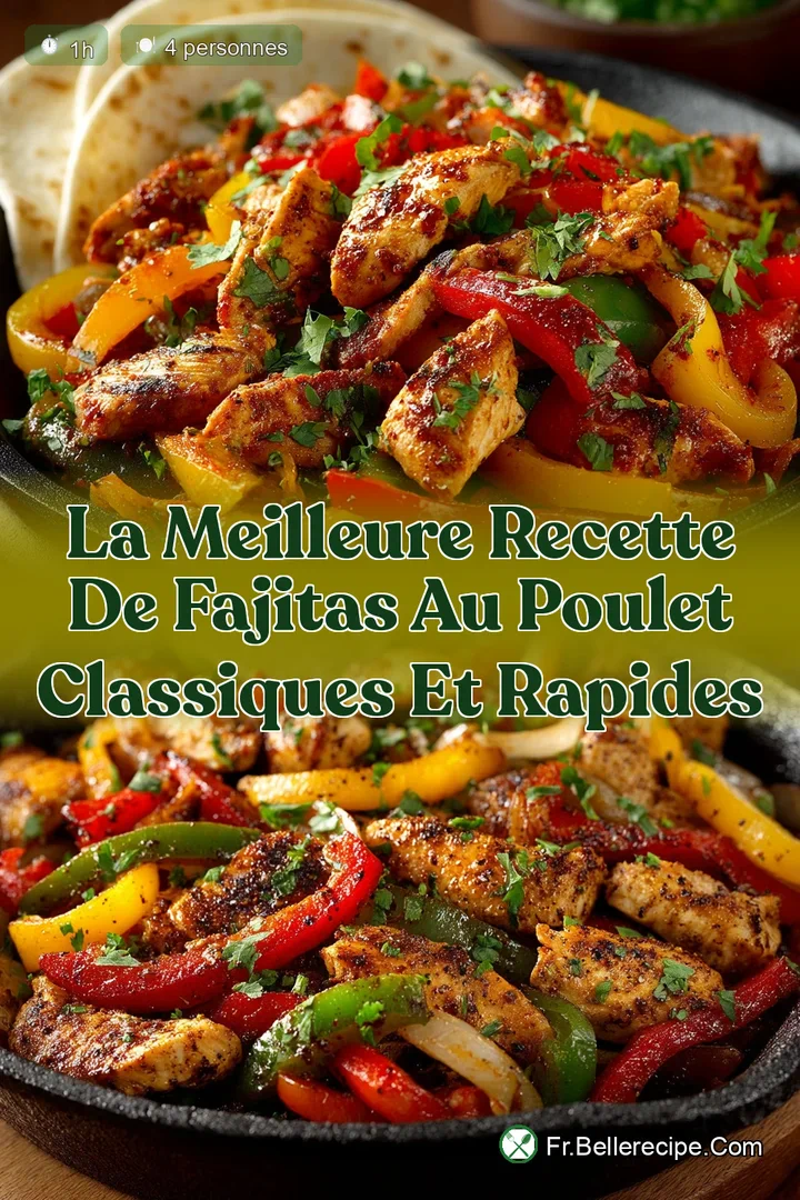 La Meilleure Recette de Fajitas au Poulet Classiques et Rapides
