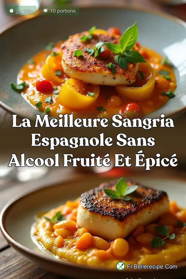 La Meilleure Sangria Espagnole Sans Alcool Fruit&eacute; et &Eacute;pic&eacute;