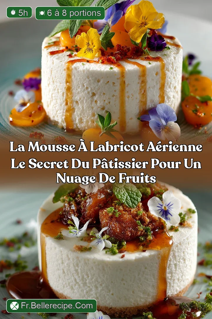 La Mousse &agrave; lAbricot A&eacute;rienne Le Secret du P&acirc;tissier pour un Nuage de Fruits