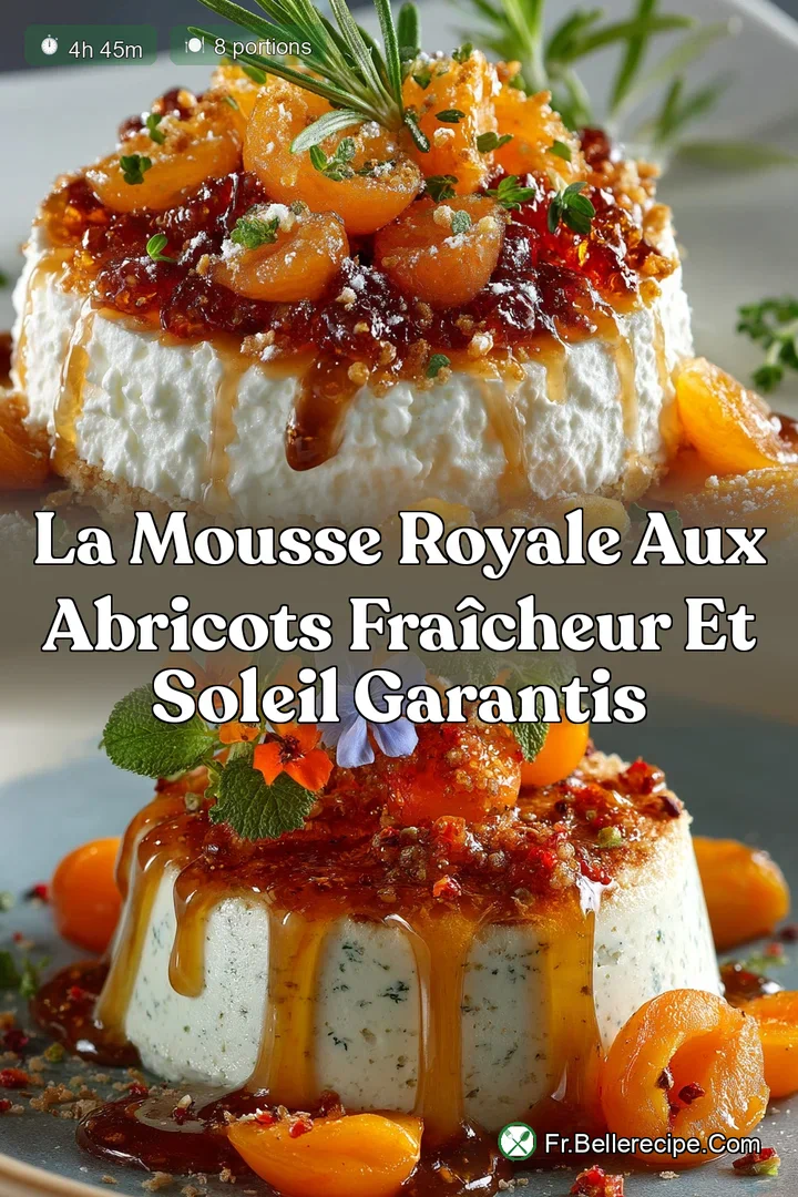 La Mousse Royale aux Abricots Fra&icirc;cheur et Soleil Garantis