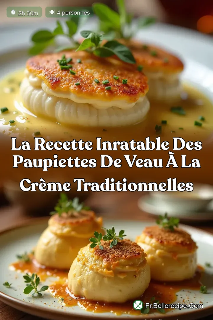 La Recette Inratable des Paupiettes de Veau &agrave; la Cr&egrave;me Traditionnelles