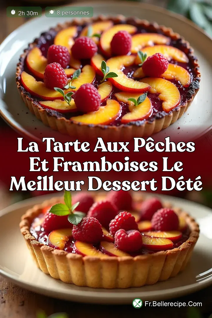 La Tarte aux P&ecirc;ches et Framboises Le Meilleur Dessert d&Eacute;t&eacute;