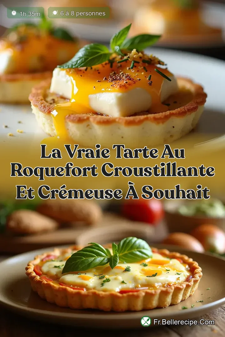 La Vraie Tarte au Roquefort Croustillante et Cr&eacute;meuse &agrave; Souhait