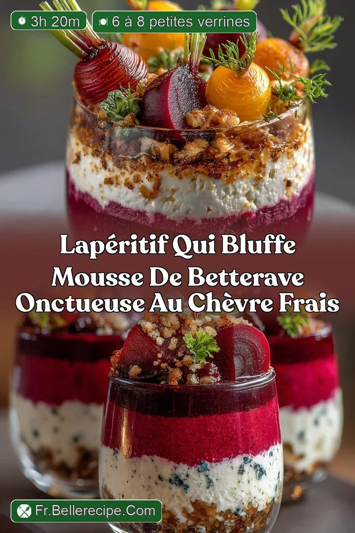 Lap&eacute;ritif qui bluffe Mousse de Betterave onctueuse au Ch&egrave;vre Frais