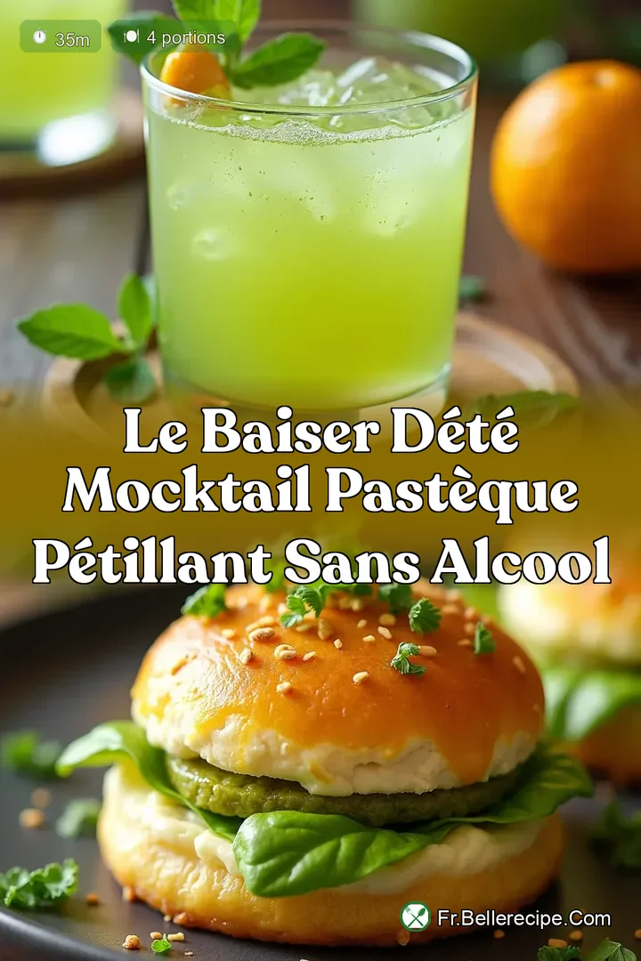 Le Baiser d&Eacute;t&eacute; Mocktail Past&egrave;que P&eacute;tillant Sans Alcool
