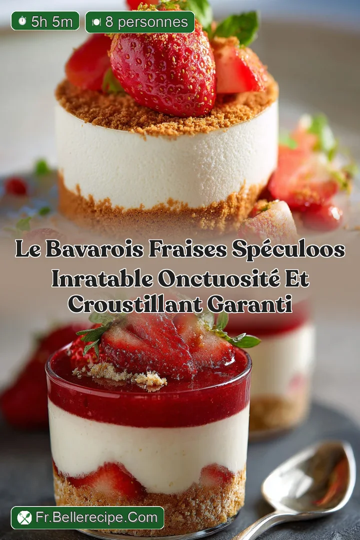 Le Bavarois Fraises Sp&eacute;culoos inratable onctuosit&eacute; et croustillant garanti