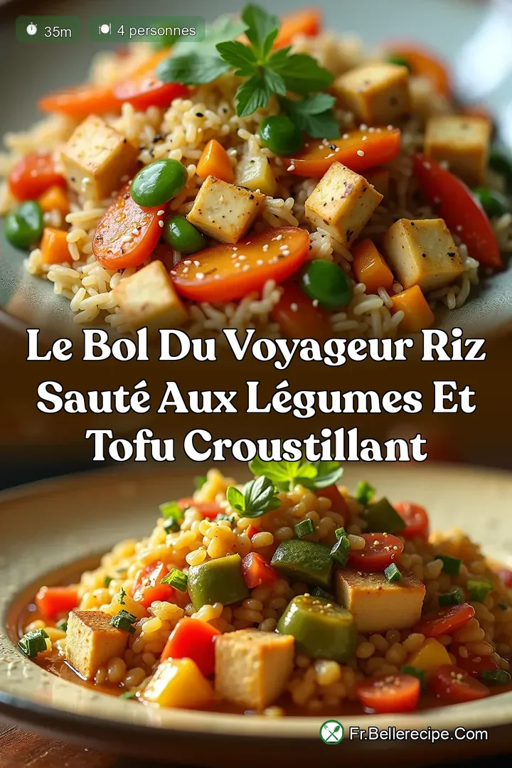 Le Bol du Voyageur Riz Saut&eacute; aux L&eacute;gumes et Tofu Croustillant