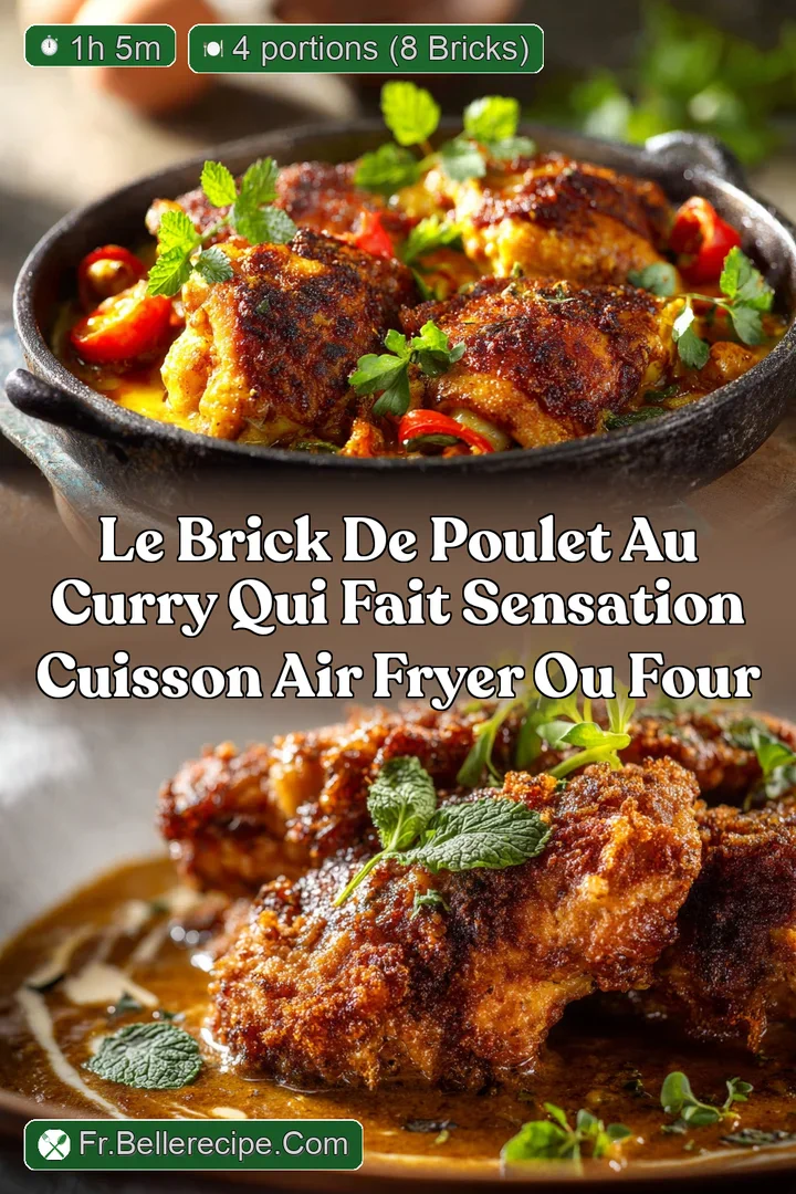 Le Brick de Poulet au Curry qui fait sensation Cuisson Air Fryer ou Four