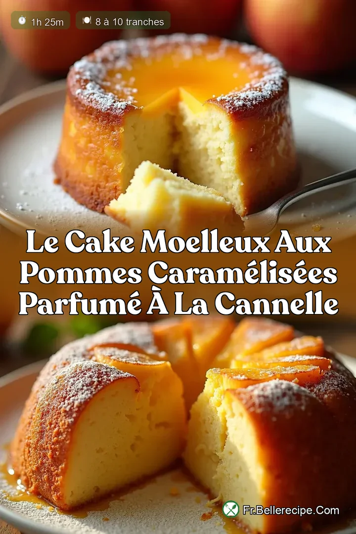 Le Cake Moelleux aux Pommes Caram&eacute;lis&eacute;es Parfum&eacute; &agrave; la Cannelle