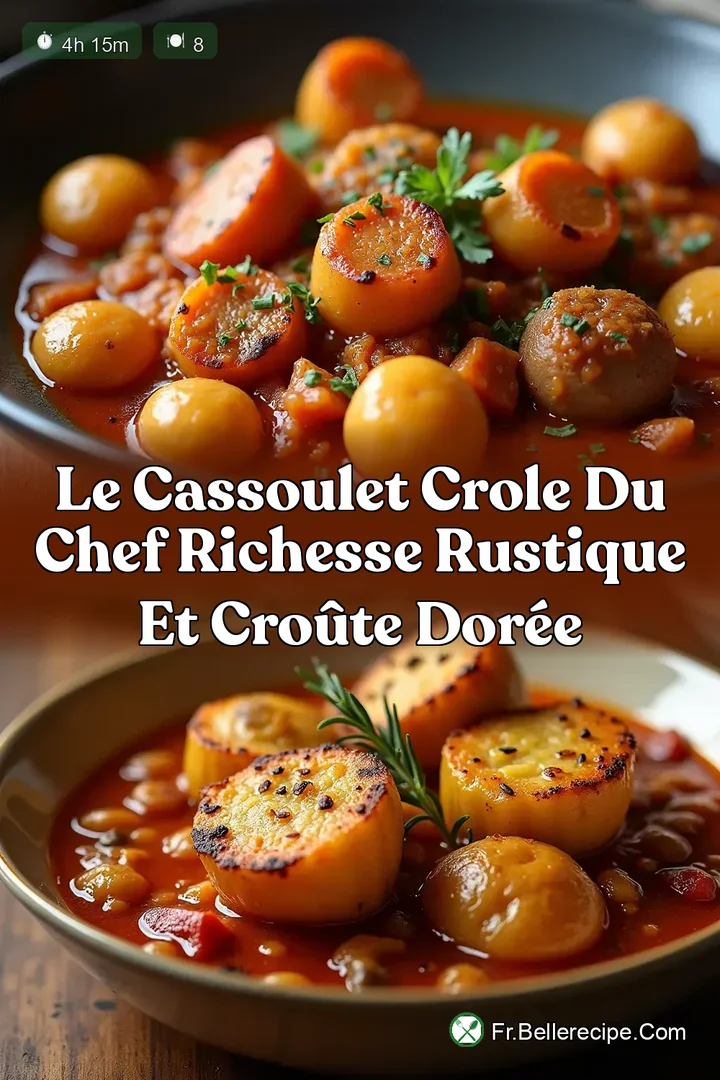 Le Cassoulet Crole du Chef Richesse Rustique et Cro&ucirc;te Dor&eacute;e
