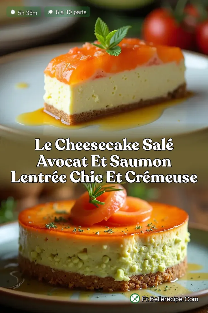 Le Cheesecake Sal&eacute; Avocat et Saumon LEntr&eacute;e Chic et Cr&eacute;meuse