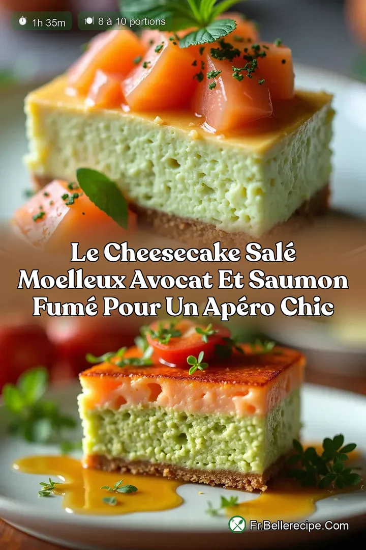 Le Cheesecake Sal&eacute; Moelleux Avocat et Saumon Fum&eacute; pour un Ap&eacute;ro Chic