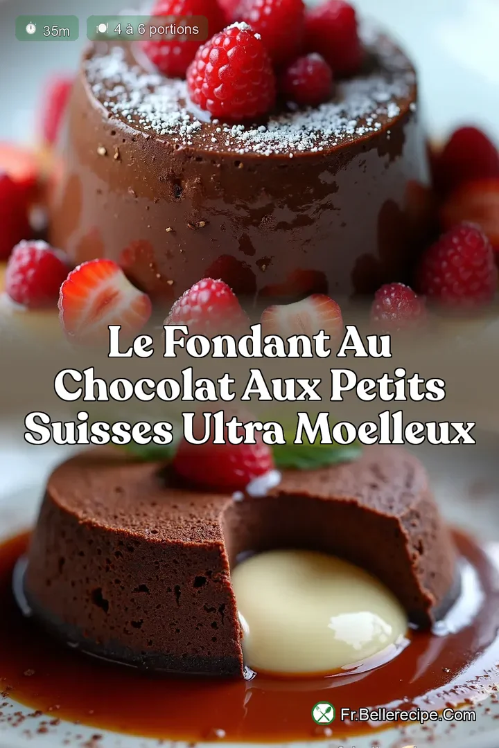 Le Fondant au Chocolat aux Petits Suisses Ultra Moelleux