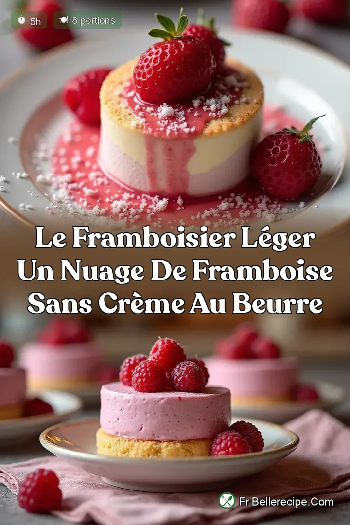Le Framboisier L&eacute;ger Un Nuage de Framboise sans Cr&egrave;me au Beurre
