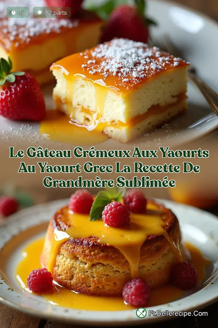 Le G&acirc;teau Cr&eacute;meux aux Yaourts au Yaourt Grec La Recette de GrandM&egrave;re Sublim&eacute;e