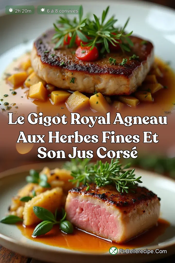 Le Gigot Royal Agneau aux Herbes Fines et son Jus Cors&eacute;