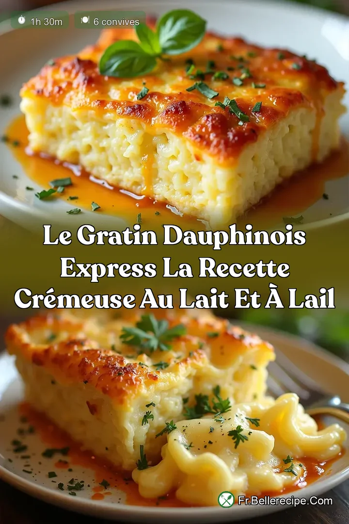 Le Gratin Dauphinois Express La Recette Cr&eacute;meuse au Lait et &agrave; lAil