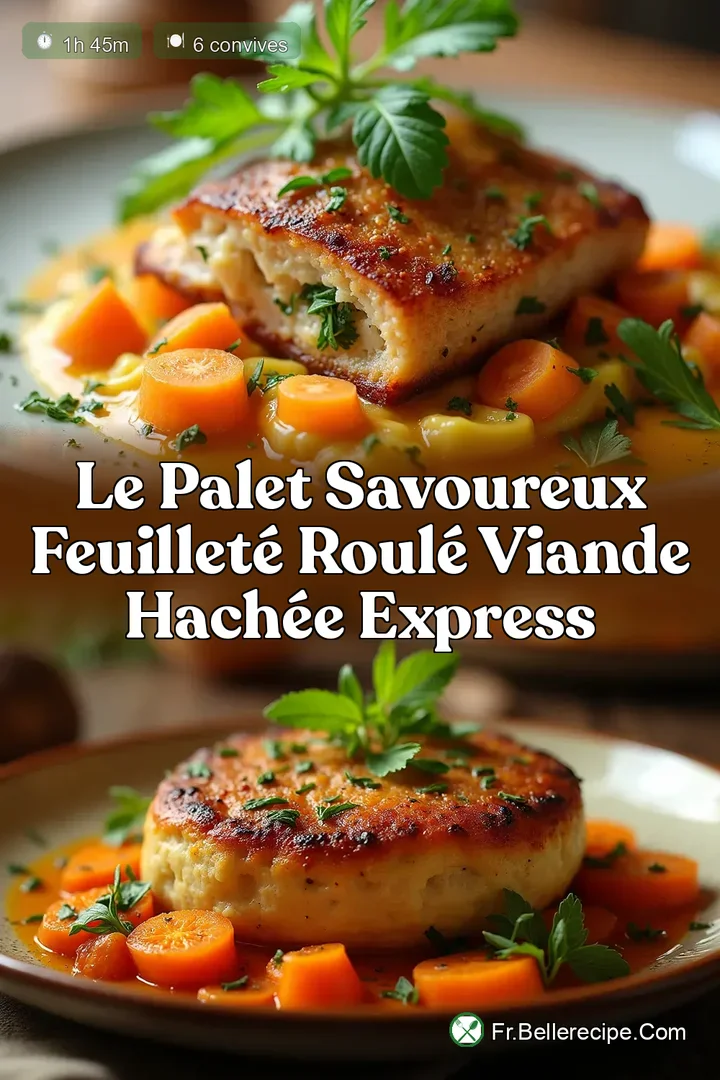 Le Palet Savoureux Feuillet&eacute; Roul&eacute; Viande Hach&eacute;e Express